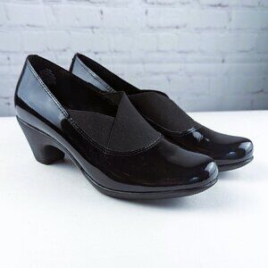 Easy Spirit Black Patent Leather Heels 6.5M